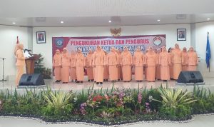 Pengukuhan Ketua dan Pengurus Dharma Wanita Persatuan Masa Bakti 2019-2024 di Gedung Serba Guna Junjung Besaoh