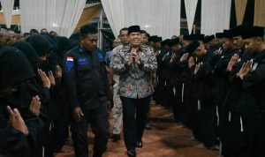 Pengesahan Calon Warga Baru Tingkat I PSHT Cabang Batanghari Disambut Baik Wabup Azwar Hadi