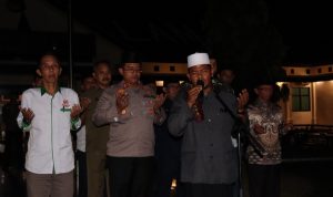 Turut Berduka, Polres Lampung Timur Bersama Forkopimda Melaksanakan Do’a Bersama