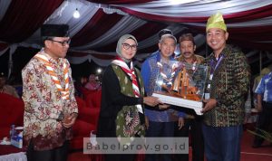 Kakwarda Babel Hadir Genakan Batik Khas di Pertikaranas IV tahun 2022 di Palembang