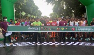 Disporapar Bersama Kodim 0411/ KM Gelar Run12KM Wali Kota Cup 2022 Diikuti 576 Peserta 