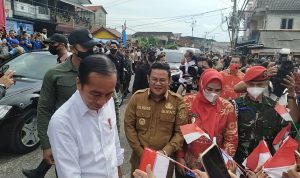 Bupati dan Wakil Bupati Basel Dampingi Presiden Joko Widodo Saat Kunker Kepasar Toboali