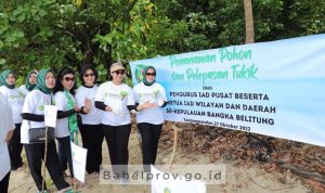 Tukik dan Mangrove dari IAD untuk Kelestarian Laut Belitung