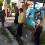 Babinsa Koramil 2307/Ciwandan, Karbak Pembersihan Kantor Kelurahan