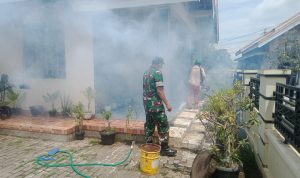 Babinsa Koramil 2302/Bojonegara, Bintahwil Pendampingan Fogging