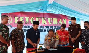 Kapolres Basel Bersama Forkopimda Gelar Pengukuhan Polsubsektor Pulau Besar