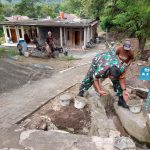 Babinsa Koramil 2307/Ciwandan, Karbak Gotong Royong Pembangunan Masjid