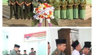 Peringati Hari Juang TNI-AD, Kodim 0429/Lamtim Gelar Ziarah Rombongan, Bhaksos dan Do’a Bersama