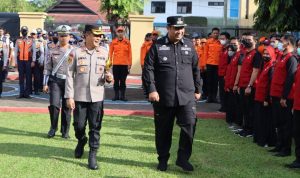 Jamin Keamanan Natal Dan Tahun Baru,Polres Maros Gelar Upacara Gelar Pasukan Operasi Lilin 2022