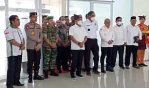 Danrem 045/Garuda Jaya Menyambut Kedatangan Kepala Staff Kepresidenan RI