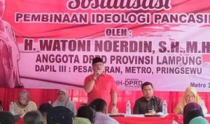 Watoni Noerdin Anggota DPRD Prov Lampung Gelar Sosialisasi PIP di Kota Metro