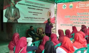 Lesty Putri Utami Anggota DPRD Propinsi Lampung Gelar Reses di Desa Bumi Sari