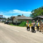 Polres Bangka Barat Koordinasi Sketsa Rencana Rekayasa Lalu Lintas untuk Persiapan Ops Ketupat Menumbing 2023 di Pelabuhan Tj. Kalian