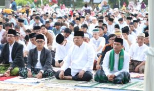 Idul Fitri 14444 H Arinal Djunaidi Bersama Forkopimda dan Kepala OPD Pemprov Lampung Shalat Ied di Lapangan Enggal