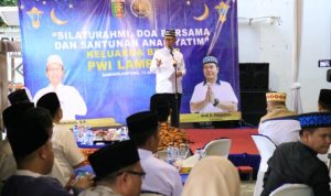 Mewakili Gubernur Fahrizal Darminto Hadiri Pemberian Santunan di PWI Prov Lampung 