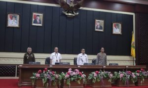 Wakili Gub Lampung Inspektur Provinsi Lampung Fredy Membuka MoU APIP dan APH