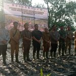 Peduli Lingkungan, Kodim 0432 Bersama Pemkab dan Polres Basel Tanam 1000 Mangrove di Pesisir Pantai