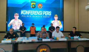 Polres Babar Gelar Konferensi Pers Kasus Pencabulan Anak di Bawah Umur