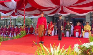 AKBP Toni Sarjaka Pimpin Upacara Hari Lahir Pancasila di Kantor Bupati Bangka Selatan