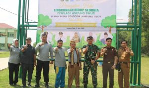 Hadiri Peringatan Hari Lingkungan Hidup Sedunia, Dandim 0429/Lamtim Tanam Pohon