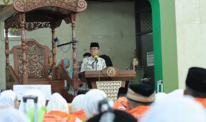 Lepas JCH Kab. Takalar, Pj. Bupati Takalar Harap JCH Jaga Kebugaran Fisik dan Kesehatan 