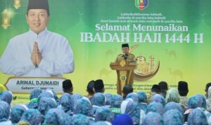 Arinal Djunaidi Melepas Jemaah Calon Haji Provinsi Lampung Tahun 2023