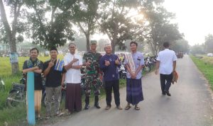 Berikan Rasa Aman, Babinsa Way Jepara Pengamanan Sholat Idul Adha 1444 H