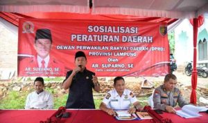 SUPARNO Anggota DPRD Provinsi Lampung Gelar Sosialisasi Perda no. 3 tahun 2017 Tentang Perlindungan Anak di Balam