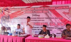 Watoni Noerdin Anggota DPRD Provinsi Lampung Gelar Sosperda No 2 Tahun 2021