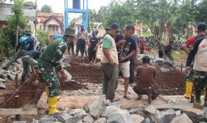 Bangunan RTLH Mulai Dikerjakan Satgas TMMD ke-117