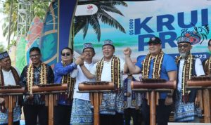 Arinal Djunaidi Membuka World Surfing League 2023 di Kabupaten Pesisir Barat