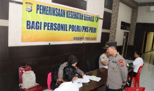 Polres Jeneponto Laksanakan Rikkes Berkala, Cek Kesehatan Personil