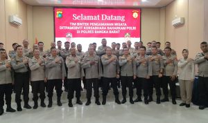 Anggota Satuan Samapta Polres Bangka Barat Melaksanakan Kegiatan Bintek Pengamanan Wisata dari Dit Pamobvit Korsabhara Baharkam Polri