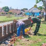 Babinsa Koramil 2307/Ciwandan, Karbak Pembangunan Pagar Makam