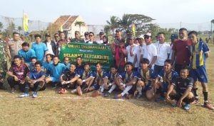 Pertandingan Mini Socccer dan Voll Ball Koramil 2302/Bojonegera Dalam Rangka Hut ke 78 RI