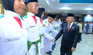 Bupati Jeneponto Iksan Iskandar Resmi Kukuhkan Paskibraka 