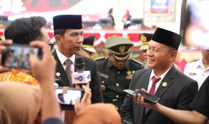 Pj Gubernur Suganda Hadiri Rapat Paripurna Mendengarkan Pidato Kenegaraan Presiden RI 