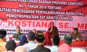 Kostiana Anggota DPRD Provinsi Lampung Gelar Penyebarluasan Perda No 1 Tahun 2019