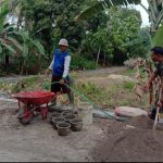 Babinsa Koramil 2304/Anyer, Karbak Pemasangan Pondasi