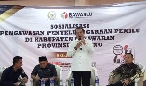 Bawaslu RI dan Anggota Komisi II DPR RI Gandeng Jurnalis SE Kabupaten Pesawaran Sosialisasi Pemilu 2024