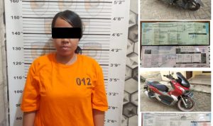 Bawa Kabur Motor Tetangga, Seorang Wanita Diamankan Polisi