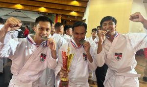 Tiga Kesatria Lapas Cilegon Naik Podium Dalan Laga Kejuaraan Kempo Antar graha FKI UPT 2023