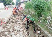 Babinsa Koramil 2301/Cilegon, Karbak Pembuatan Akses Jalan