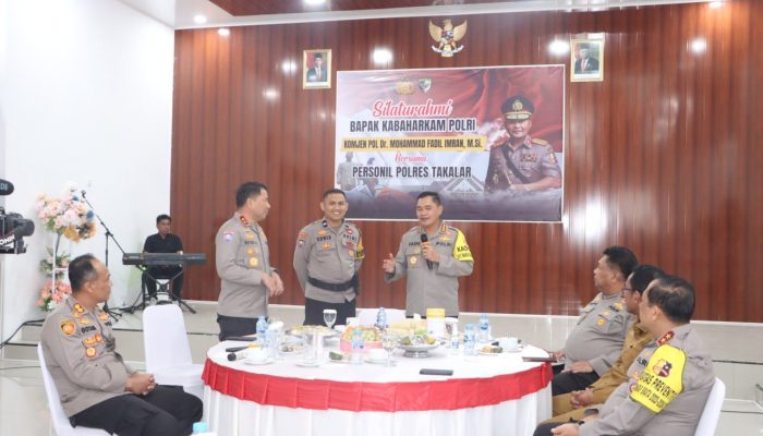 Dalam Rangka Silaturahmi, Kabaharkam Polri Kunjungi Polres Takalar