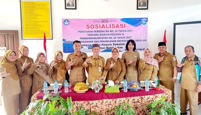 Cegah Kekerasan di Sekolah, K3S Kecamatan Bukit Intan Gelar Sosialisasi