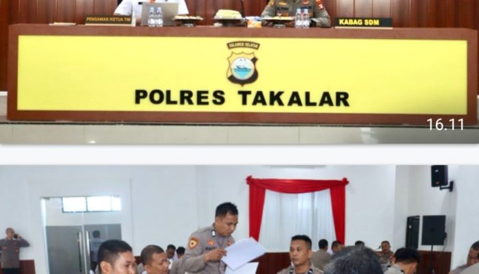 Polres Takalar Terima Kunjungan Tim Audit Kinerja Irwasda Polda Sulsel Tahap I 2024