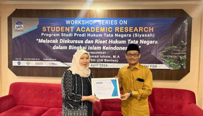 Dosen Syariah UIN Banten Jadi Pemateri “Student Academic Research” di UIN Ciputat