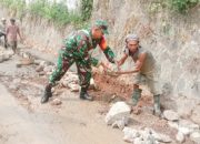 Babinsa Koramil 2306/Mancak, Karbak Pembuatan Saluran Air