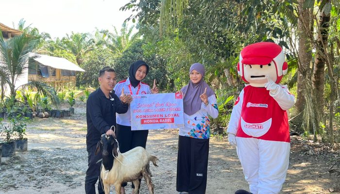 Beri Kejutan Manis di Idul Adha, Honda Babel Berikan Apresiasi dan Berbagi Hewan Qurban