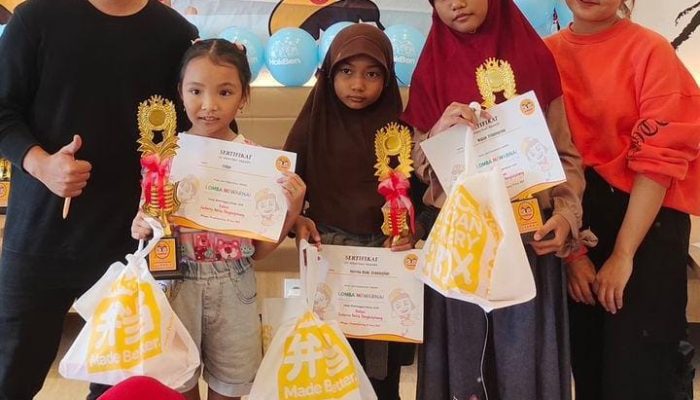 Libur Panjang Sekolah, Hokben Pangkalpinang Gelar Lomba Mewarnai